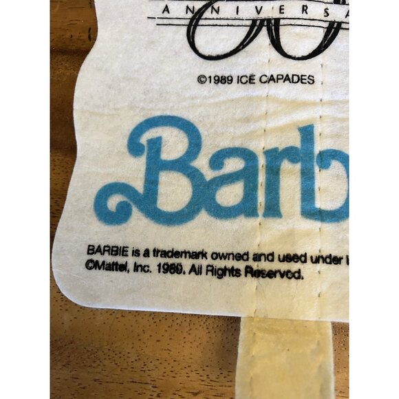 Barbie Ice Capades 50th Anniversary Pennant 1989 Souvenir 23” ( NO STICK ) - Picture 12 of 12